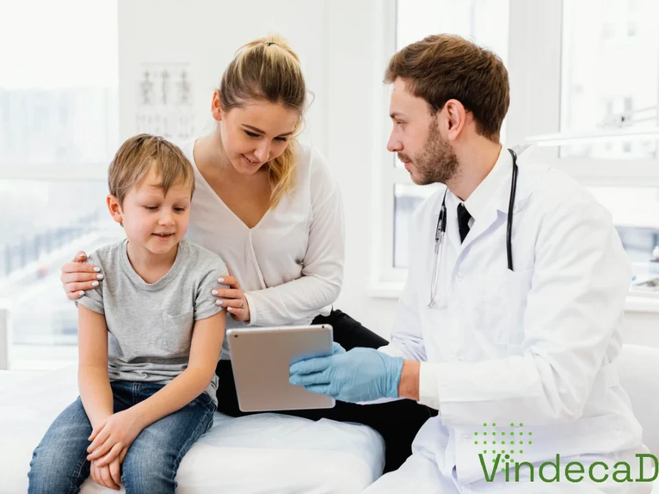 Mama cu copilul ei la doctor